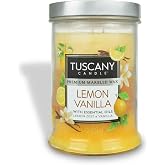 Tuscany Candle Lemon Vanilla Scented Candle, 18 oz