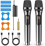 Saiyin Wireless Microphones,UHF Dual Handheld