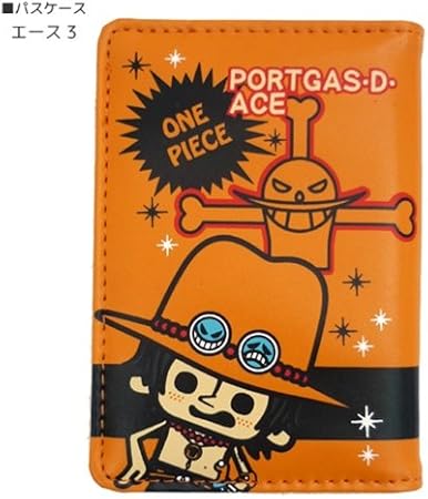Amazon ワンピース Pansonworks キラキラ 2つ折りパスケース エース オレンジ アニメキャラクターグッズ 定期入れ 通販 バッグ 財布 おもちゃ