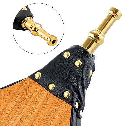 Amagabeli Fireplace Bellows 17"x 7.5" Air Blower Cast Nozzle for