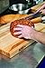 John Boos R-Board Series Rectangular Wooden Maple Cutting Board 18”x12” – 1.5” Thick, 10-lb Reversible Butcher Block with Edge-Grain & Finger Grips – Made in the USA