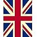 Traditional British Flag Style Carpet Traditional Oriental Area Rug (Medium 2' X 3')