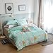 OROA Children Cartoon Rabbit Twin Duvet Cover Set Cotton 100 3 Piece Ballerina Princess Twin Bedding Set for Kids Girls Baby Toddler Crib Child (Twin, Style 6)