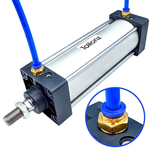 Tailonz Pneumatic Air Cylinder SC 63 X 150 PT3/8 Bore: 2 1/2 inch Stroke: 6 inch Screwed Piston Rod Dual Action