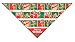 6 pc Holiday Dog Bandana Med to Large Dogs - Set of 6 - Christmas, Halloween, Thanksgiving, Valentine's Day, St. Patricks Day, Patriotic