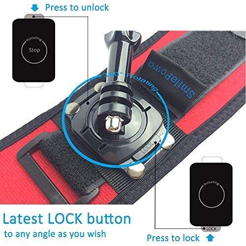 SmilePowo 42-in-1 Accessory Kit for GoPro Hero5 Black, Hero5 Session, Hero 4 Silver Black, Hero Session, Accessory Bundle Set for GoPro Hero3+ 3 2 1, SJ Cam Xiaomi