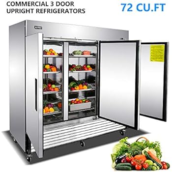  Commercial 3 Door Upright Freezer Kitma