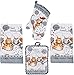 4 Piece Happy Cat Kitchen Set - 2 Terry Towels, Oven Mitt, Potholder
