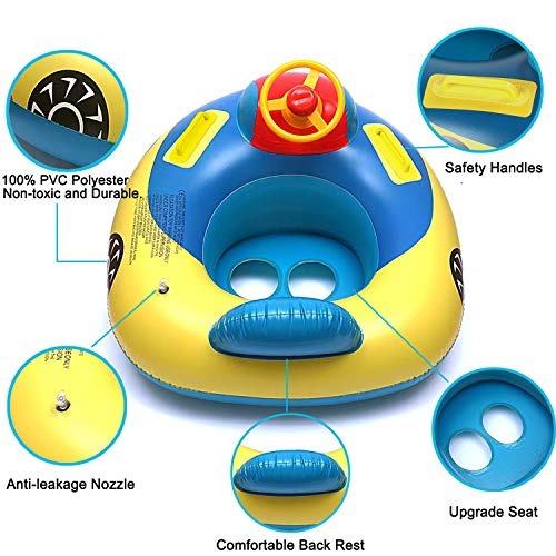 Baby Pool Float, Baby Swimming Floats with Safety Seat Ring