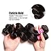 Jolia Hair 8A Grade Unprocessed Brazilian Loose Wave 3 Bundles 100% Virgin Brazilian Human Hair Weave Extensions Full Head, Natural Black Color, 95-100g/Bundles (22 24 26, Natural Color)