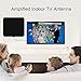 TV Antenna for Digital TV Indoor, 120 Miles TV Antenna Indoor Amplified HDTV Antenna, Digital HDTV Antenna Long Range with Amplifier Signal Booster - 16.6 Feet Coax Cable/USB Power Adapter