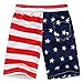 Kwong Wah Big Boys' American Flag Swim Trunks Beach Shorts