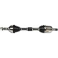 GSP NCV53911 CV Axle Shaft Assembly - Left Front (Driver Side), black & silver