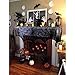 Hecentur Halloween Decoration Black Lace Spiderweb Fireplace Mantle Scarf Cover Festive Party Supplies 45 X 243cm 18 x 96 inch