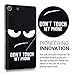 kwmobile Crystal Case Cover for Sony Xperia M5 TPU silicone IMD design protective case - soft mobile cover Design Don't touch my phone