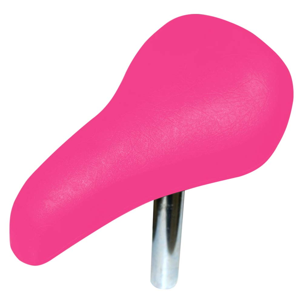 cyclingcolors KIDS BIKE SADDLE COMFORT BLACK PINK WITH SEATPOST 22MM DESIGN SOFT TOUCH FOAM (Pink)