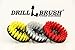 Cleaning Supplies - Drill Brush - 3 Brush Kit - White Soft for Leather, Glass, Carpet - Yellow Medium for Bathroom Surfaces: Bathtub, Shower, Sink, Flooring - Red Stiff for Outdoor Deck, Patio