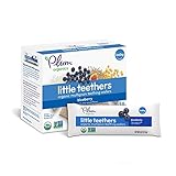 Plum Organics Little Teethers, Organic Baby Teething Wafers, Blueberry (6 Count of 0.52 oz Packs), 3.17 oz