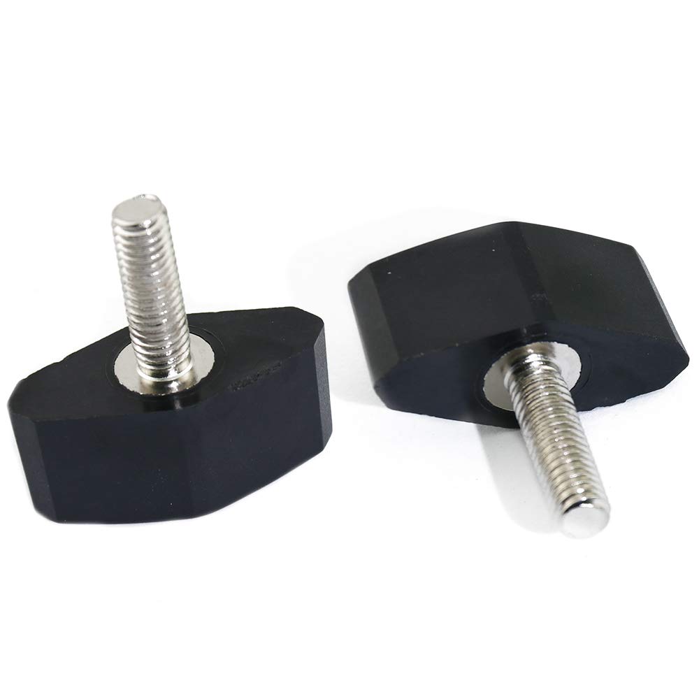 Boeray 10pcs M5x40mm Threaded Thumb Screw Grip Knobs Thumb Screw Black