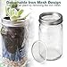 6 Pack Sprouting Lids for Wide Mouth Mason Jars Canning Jars,304 Stainless Steel Sprouting Jar Lid Kit Sprout Generator Set to Grow Your Own Organic Sprouts, 2.45Dollar/PCS (Jar not Included)