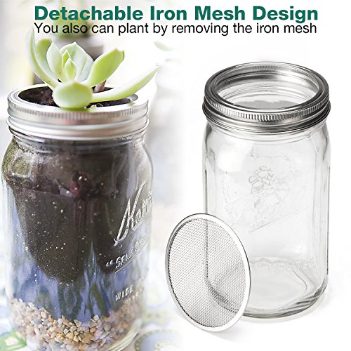 6 Pack Sprouting Lids for Wide Mouth Mason Jars Canning Jars,304 Stainless Steel Sprouting Jar Lid Kit Sprout Generator… 5 6 Pack Sprouting Lids for Wide Mouth Mason Jars Canning Jars,304 Stainless Steel Sprouting Jar Lid Kit Sprout Generator… - Image 6