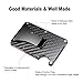 WDT Carbon Fiber Wallet, Minimalist Money Clip and Credit Card Holder,Card Wallet RFID Blocking,Bussiness Card Case Wallet for Men