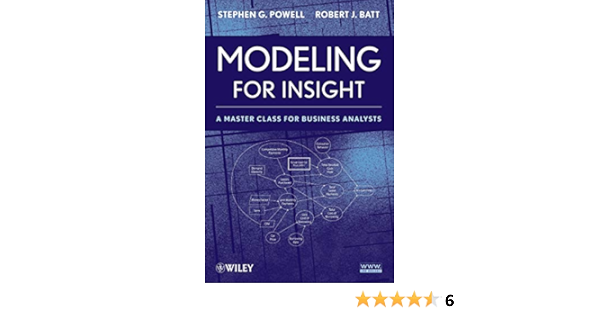 Amazon Com Modeling For Insight A Master Class For Business Analysts Powell Stephen G Batt Robert J Books