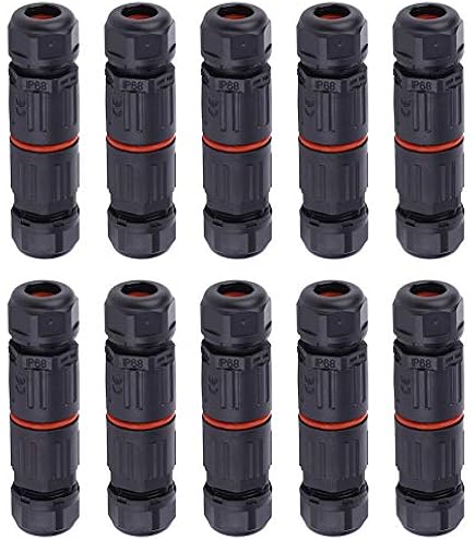 XUNATA 5 Pairs 2-Pin Waterproof LED Connectors - IP65, With 40cm Pigtails, For LED Strip Lights (White) - View #11