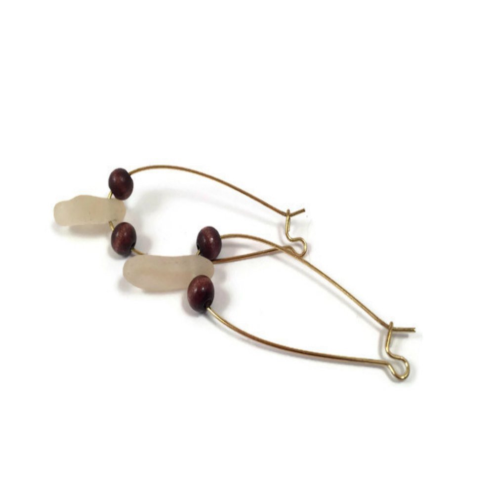 Amazoncom Beach Glass Earrings Upcycled Jewelry Eco