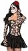 Rubies Adult Day of The Dead Sugar Skull Long Ruched Gloves