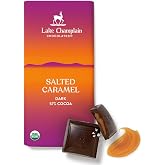 LAKE CHAMPLAIN CHOCOLATES Organic Salt Caramel Chocolate Bar, 3.25 OZ