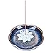 UOON Incense Stick Burner Holder - Handmade Ceramic Lotus Flower Incense Burner Bowl Tray Plate (Lake Blue)