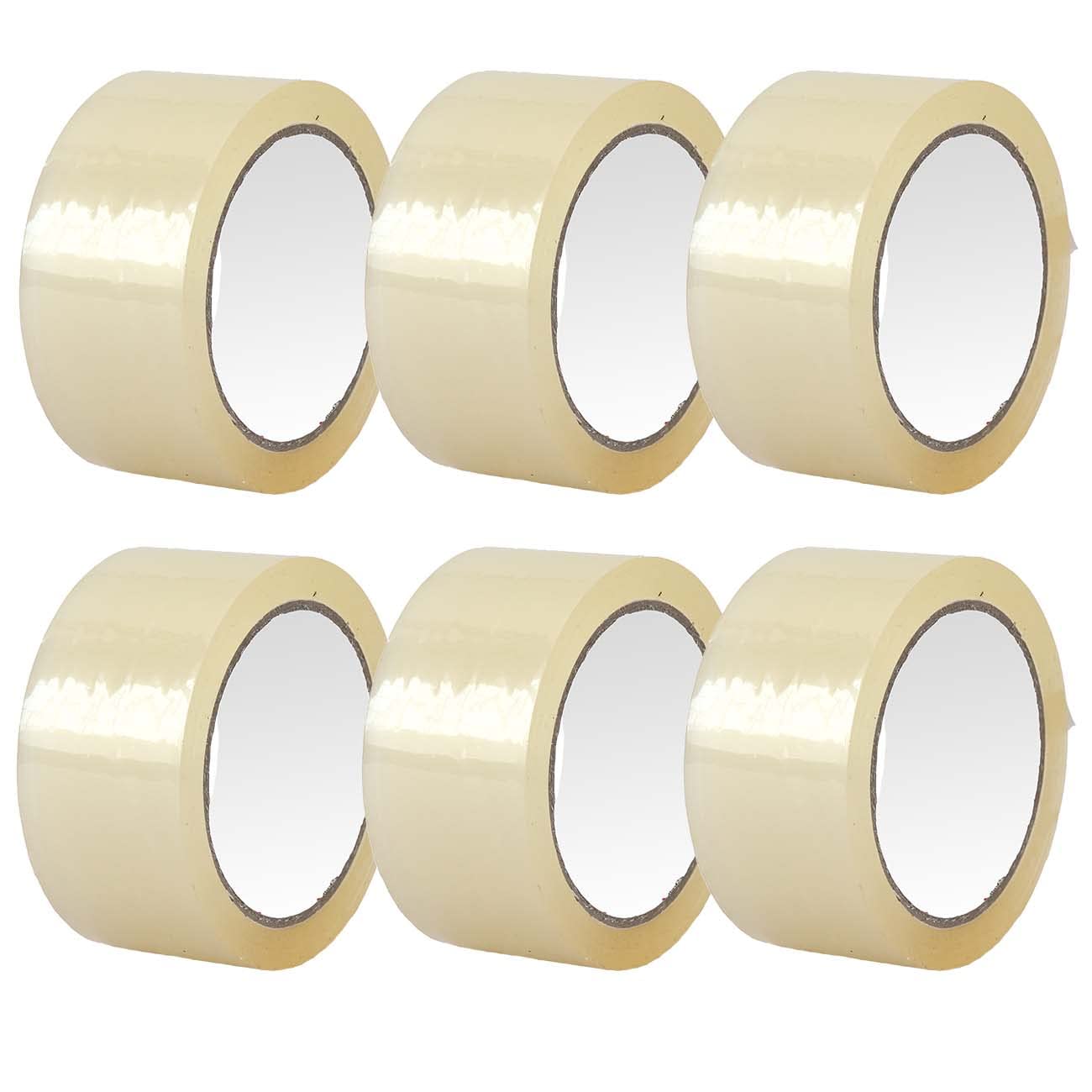 Edenpack 6 Rolls Clear Packaging Tape 48MM x 66M for Parcels Boxes Clear Packing Tape Secure and Sticky Seal for your Boxes