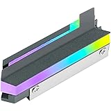 Antec M.2 Heatsink NVMe Cooler, M.2 2280 SSD Aluminum Heat Sinks with PCIE NVME Silicone Thermal Pad （Light）