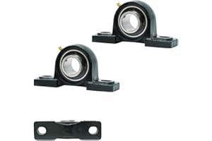 MAPLE ACE UCP206-18 Pillow Block Bearing 1-1/8" Bore, 2-Bolt, Self-Aligning, Solid Base, Heavy Duty (Qty 2)