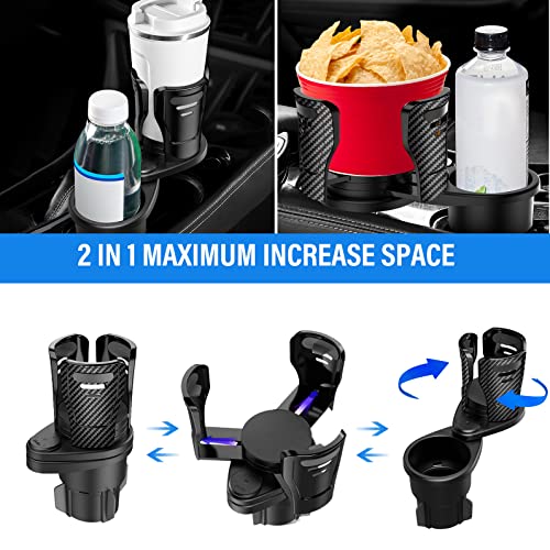 Cup Holder Expander for Car, 2in1 Multifunction Car Drink Expander