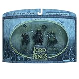 2004 - New Line / Play Along - Lord of the Rings : Armies of Middle Earth - Fighting Fellowship w/ Gimli / Boromir / Legolas - Soldiers & Scenes - Battle Scale Figures - Out of Production - Limited Edition - Collectible