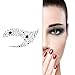 CINEEN Temporary Eye Tattoo Makeup Stickers ,Rainbow Eye Tattoo Sticker Fashionable Fun Eyeliner Tattoo Stickers,Set of 10