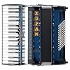 Zupan Saphire III 72 MH Akkordeon (34 Tasten, 72 Bässe, 3-chörig, inkl. Trageriemen, Koffer und Poliertuch) shadow blue