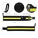 LHOTSEE Premium Wrist Straps，Professional Weight Lifting Training Wrist Straps Support Braces Wraps For Men and Women (Yellow)