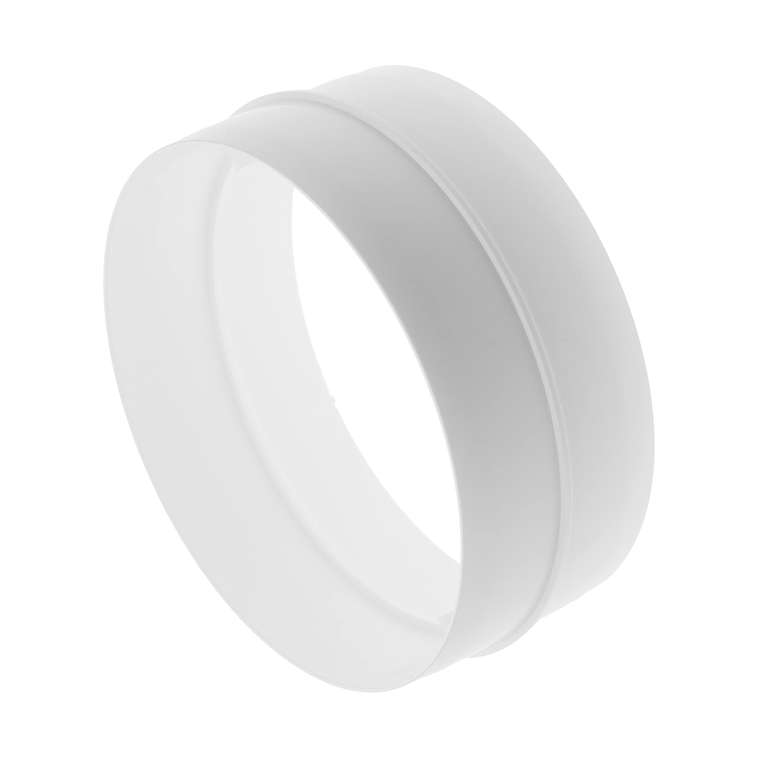 Repa Market 6" Inch / 150 mm Plastic Duct Pipe Connectors - Round Male Fit Flexible Ducting Extension - Hose Work - Dryer Vent Extension - Inline Air and Water Flow Extraction Pipe Lines — image 1