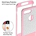 ULAK iPhone 7 Plus Case, Slim Shockproof Flexible TPU Bumper Case Durable Anti-Slip Lightweight Front Back Hard Protective Safe Grip Cover for Apple iPhone 7 Plus 5.5 inch Rose Gold Stripes Minimal