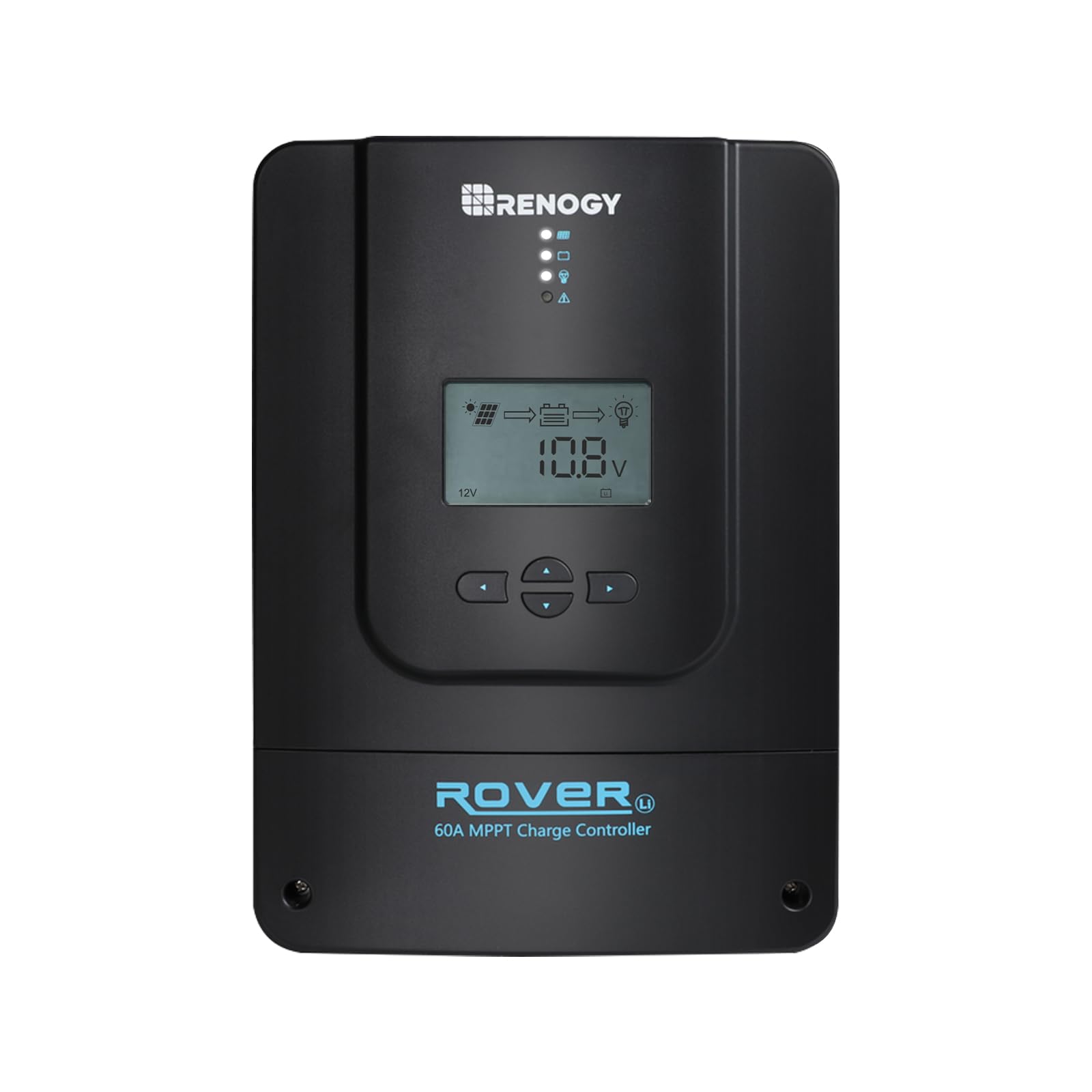 Photo 1 of Renogy Charge Controller-Rover 60A MPPT 12V/24V/36V/48V Auto-Detect LCD Display | 99.9% Efficiency for Gel/Flooded/Lithium Batteries | Dual-Peak Tracking & Modbus Support (60A 12V/24V/36V/48V)