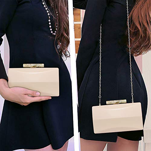 K.T.Fancy Clutch Purses for Women Evening Bag Crossbody Shoulder Handbags for Wedding Party
