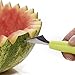 The Sapores MelonEssentials - 304 Stainless Steel Watermelon Melon Cutter Slicer Corer Server Knife, Melon Baller Scoop and 5 Fruit Forks