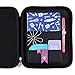 Erin Condren Medium Planner Folio - Multi - Colored Painted Petals, Perfect Organizer for Documents, Planners, and Notebooks. Portfolio Case Holder with Zipper and Inner Pouch