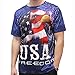 American Flag and Eagle Men's T-Shirt and bracelet