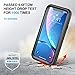 Yuker iPhone XR Waterproof Case, Anti-Scratch Built in Screen Protector, Full Body Protection, IP68 Certified with Face ID Dirtproof Shockproof Snowproof Case for iPhone XR 6.1 inch (Black/Clear)