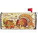 Wamika Autumn Thanksgiving Turkey Pumpkin Mailbox Cover Magnetic Standard Size,Fall Harvest Sunflower Letter Post Box Cover Wrap Decoration Welcome Home Garden Outdoor 21