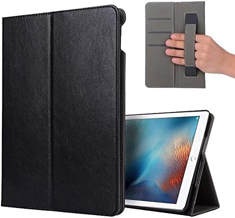 New iPad 2017 iPad 9.7 inch Case -Vangoog Flip Stand Folio Case Cover for New iPad 9.7-inch (2017), with Smart Cover Auto Sleep/Wake (Black)